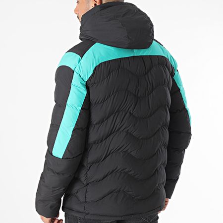 Puma - Piumino AMG Mercedes MT7 Ecolite con cappuccio 621146 Nero Verde