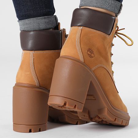 Timberland - Stivali donna Allington Heights 6 Inch Lace Up A5Y5R Wheat Nubuck