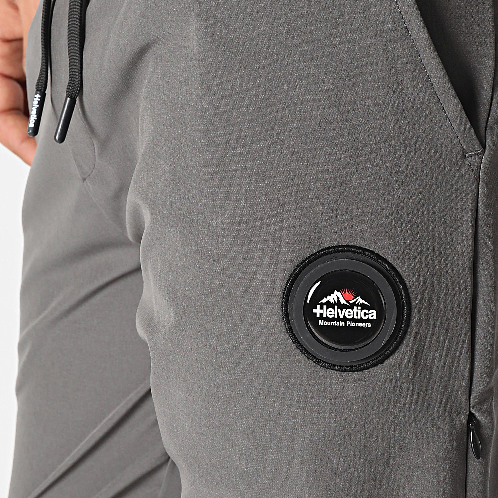 Helvetica - Pantaloni da jogging Klyons grigio antracite