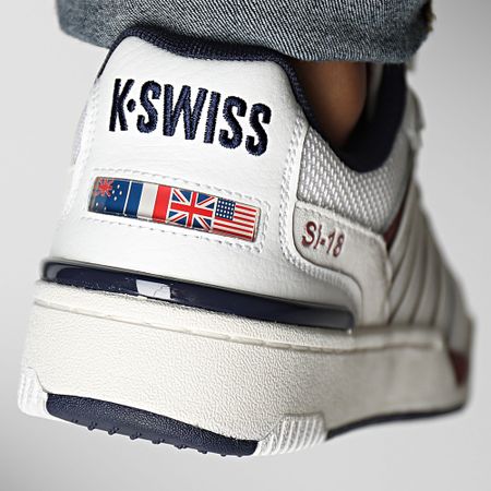 Classic Series - SI-18 Sneakers Rival 08531 Bianco brillante Rosso tibetano Peacoat