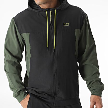 EA7 Emporio Armani - Tuta da ginnastica nero verde kaki 6RPV72-PNBXZ
