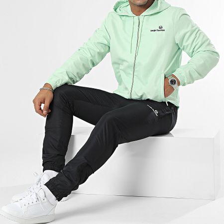 Sergio Tacchini - Tuta Carson 39922 nero verde chiaro