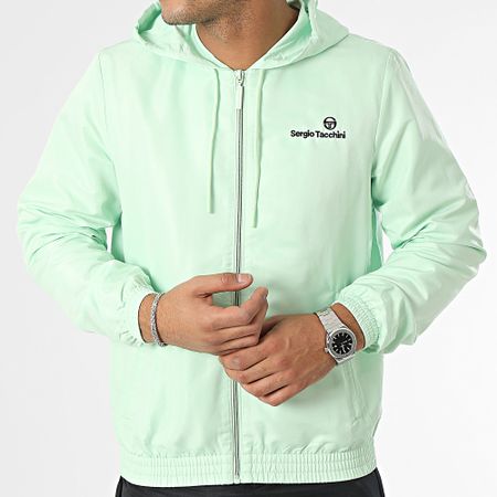 Sergio Tacchini - Tuta Carson 39922 nero verde chiaro