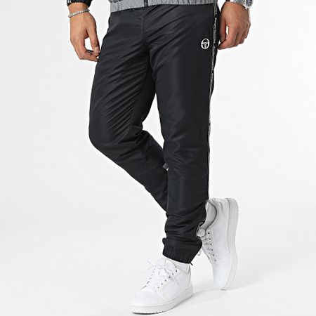 Sergio Tacchini - Midday 40297 Tuta da ginnastica nera a righe grigie