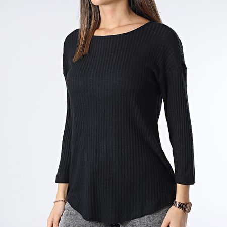 Only - Laura Maglietta a maniche lunghe donna Nero