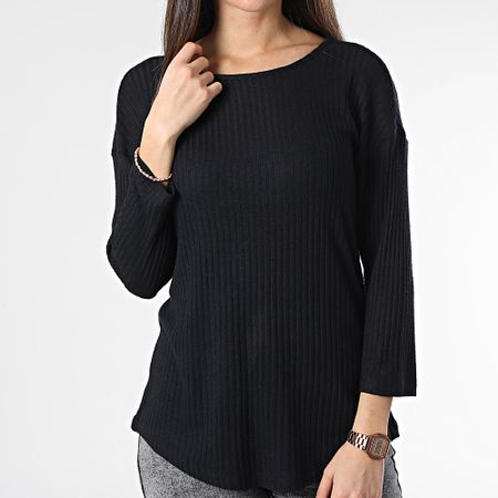 Only - Laura Maglietta a maniche lunghe donna Nero