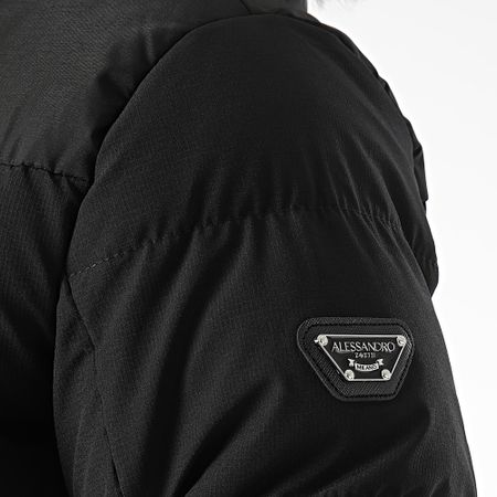Zavetti Canada - Leto 2.0 Giacca con cappuccio in pelliccia nera