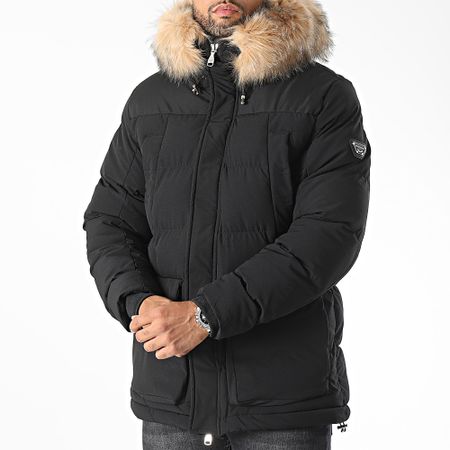 Zavetti Canada - Leto 2.0 Giacca con cappuccio in pelliccia nera