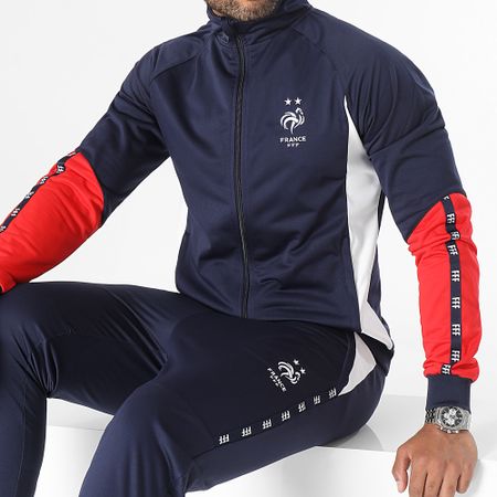 FFF - Tuta da ginnastica a righe blu navy F23023
