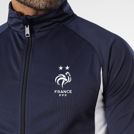 FFF - Tuta da ginnastica a righe blu navy F23023