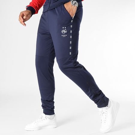 FFF - Tuta da ginnastica a righe blu navy F23023
