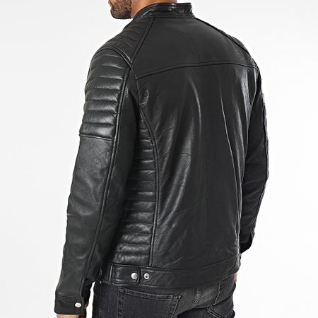 Schott NYC - Giacca di pelle nera Rock