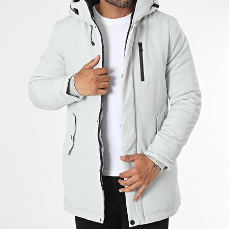 Classic Series - Parka grigio con cappuccio