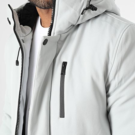 Classic Series - Parka grigio con cappuccio
