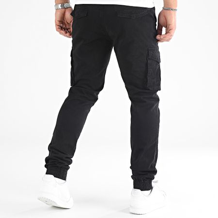 John H - Set di 2 pantaloni cargo bianchi e neri XQ05