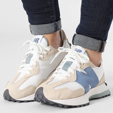 New Balance - Sneakers Donna 327 WS327PV Sand White Blue