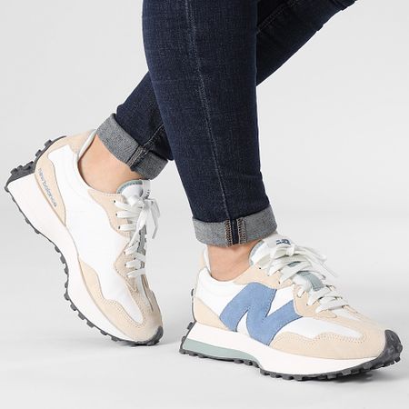 New Balance - Sneakers Donna 327 WS327PV Sand White Blue