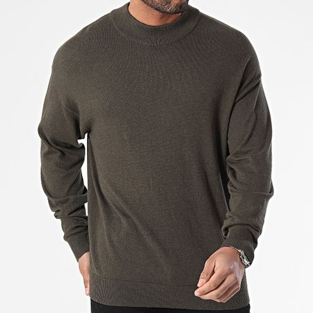 Jack And Jones - Maglione verde cachi Emil