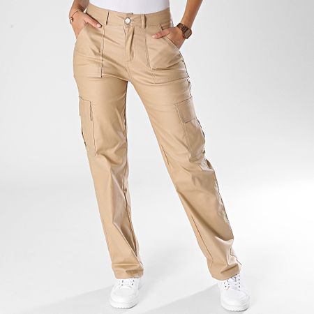 Classic Series - Pantaloni cargo beige da donna