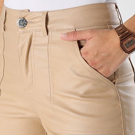 Classic Series - Pantaloni cargo beige da donna