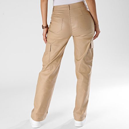 Classic Series - Pantaloni cargo beige da donna