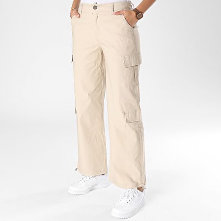 Classic Series - Pantaloni cargo beige da donna