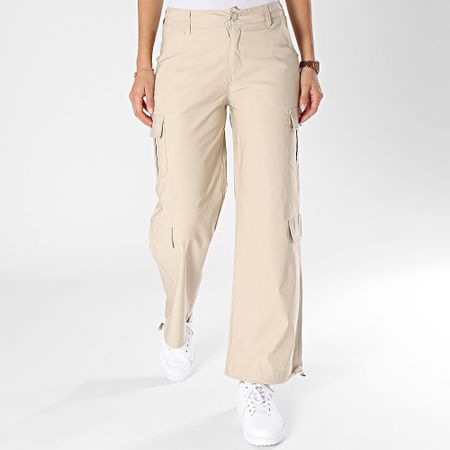 Classic Series - Pantaloni cargo beige da donna