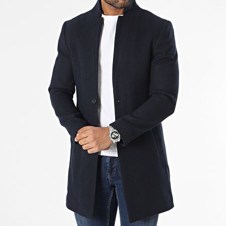 Mackten - Cappotto blu navy