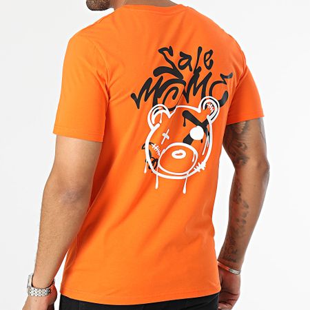 Sale Môme Paris - Maglietta Graffiti Head Orange Teddy