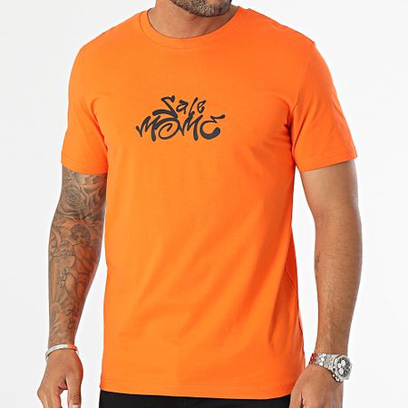 Sale Môme Paris - Maglietta Graffiti Head Orange Teddy