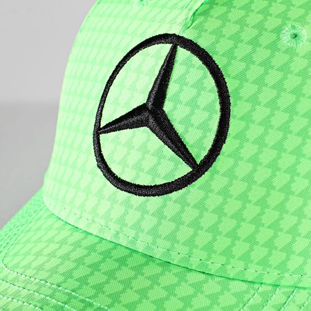 AMG Mercedes - Cappello da autista della squadra verde fluo