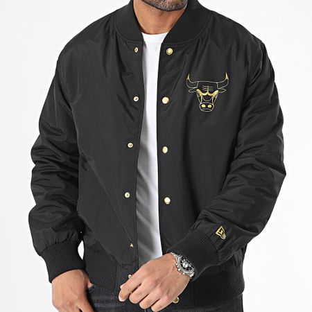 New Era - Giacca Chicago Bulls 60424378 Nero Oro