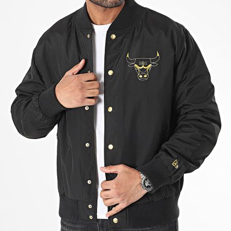 New Era - Giacca Chicago Bulls 60424378 Nero Oro