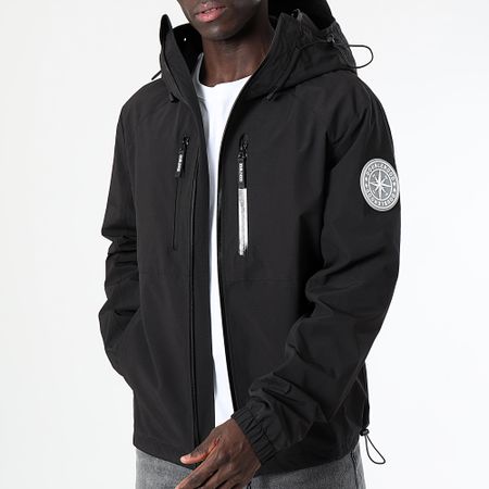 DoubleHood - Galli Giacca nera con cappuccio e zip