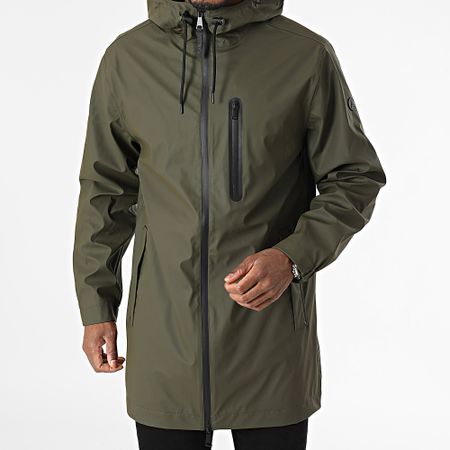 Tanta - Giacca lunga impermeabile T3177 Verde Khaki