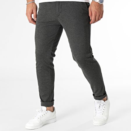 Jack And Jones - Marco Cooper Pantaloni chino slim grigio antracite