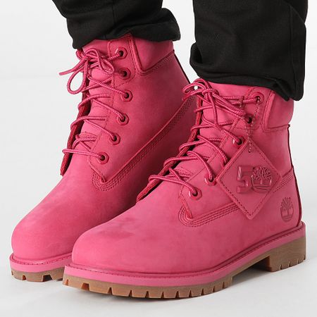Timberland - Stivali Donna Timberland Premium 6 Inch Waterproof A64J5 Rosa Scuro Nubuck