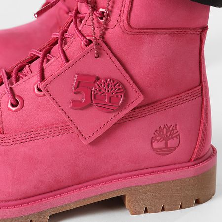 Timberland - Stivali Donna Timberland Premium 6 Inch Waterproof A64J5 Rosa Scuro Nubuck