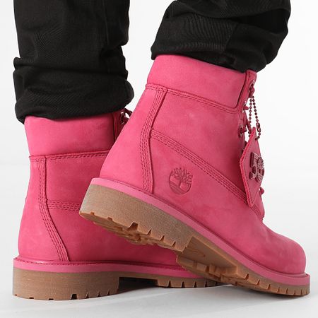 Timberland - Stivali Donna Timberland Premium 6 Inch Waterproof A64J5 Rosa Scuro Nubuck