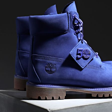 Timberland - Stivali Timberland Premium 6 Inch Waterproof A5VE9 Blu brillante Nubuck