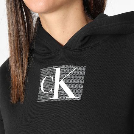 Calvin Klein - Felpa con cappuccio da donna 2962 Nero