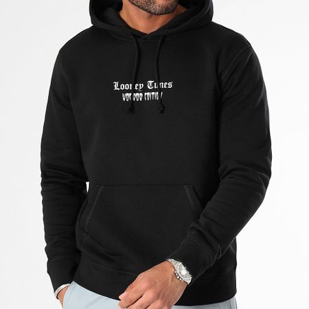 Looney Tunes - Felpa con cappuccio Bugs Bunny Graffiti Rosa Nero Riflettente Edizione Horror