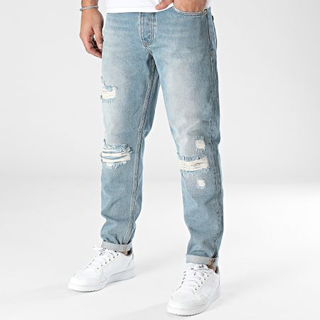 2Y Premium - Jeans slim in denim blu