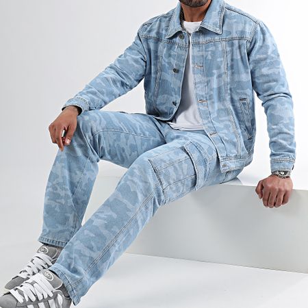 LBO - Set giacca e jeans 3136 Camouflage Denim Wash