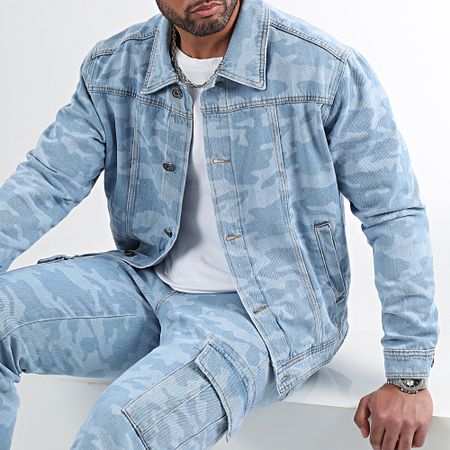 LBO - Set giacca e jeans 3136 Camouflage Denim Wash