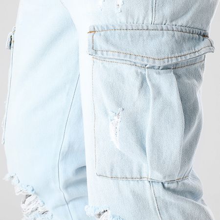 LBO - Jogger Pant Jean Cargo Relaxed Fit Destroy 3177 Denim Wash