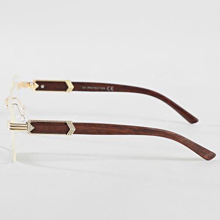 Classic Series - Occhiali marroni dorati