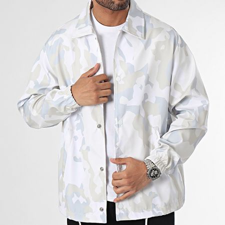 ADJ - Giacca camouflage bianco-beige