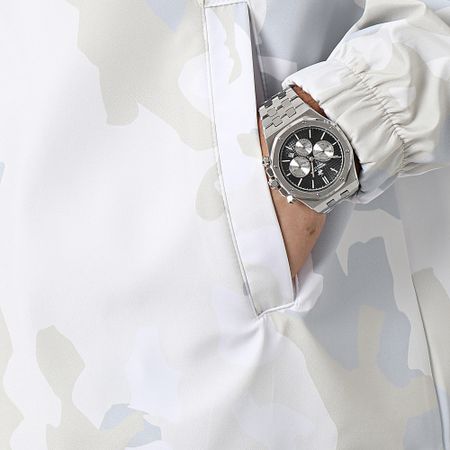 ADJ - Giacca camouflage bianco-beige