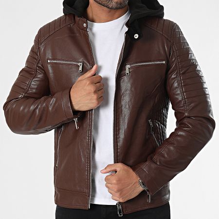 Kymaxx - Giacca biker Bordeaux